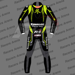 Alex Lowes 1 Piece Winter Test 2023 Motorcycle Leather Race Suit Back