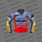Alex Marquez Ducati Team Gresini MotoGP 2023 Motorcycle Racing Jacket Front