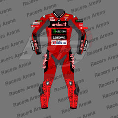 Alvaro Bautista Ducati SBK 2024 Motorcycle Track Race Suit Front
