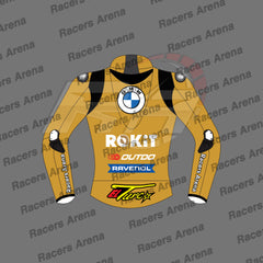 BMW Toprak Razgatlioglu Winter Test 2024 Motorbike Leather Jacket Back