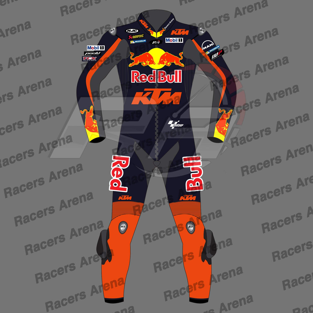 Brad Binder Red Bull KTM MotoGP 2023 Motorcycle Leather Race Suit Front