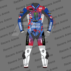 Fabio Quartararo Le Mans Yamaha 2025 Motorcycle Leather Race Suit Front