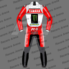 Fabio Quartararo Yamaha British GP 2024 Motorcycle Leather Race Suit Back