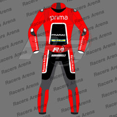 Franco Morbidelli Ducati British GP 2024 Motorcycle Leather Racing Suit Back