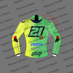 Franky Winter Test 2024 Motorbike Race Leather Jacket Back