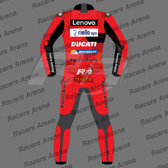 Jack Miller Ducati Lenovo MotoGP 2022 Motorbike Leather Race Suit Back