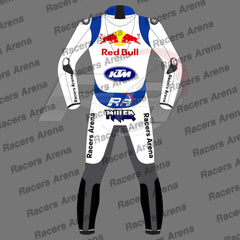 Jack Miller KTM White British GP 2024 Biker Leather Suit Back