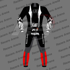 Jack Miller Winter Test 2025 Motorcycle Race Leather Suit Back