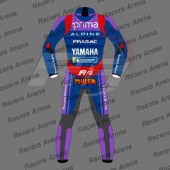 Jack Miller Yamaha Pramac Motogp Motorcycle Leather Race Suit 2025 Back