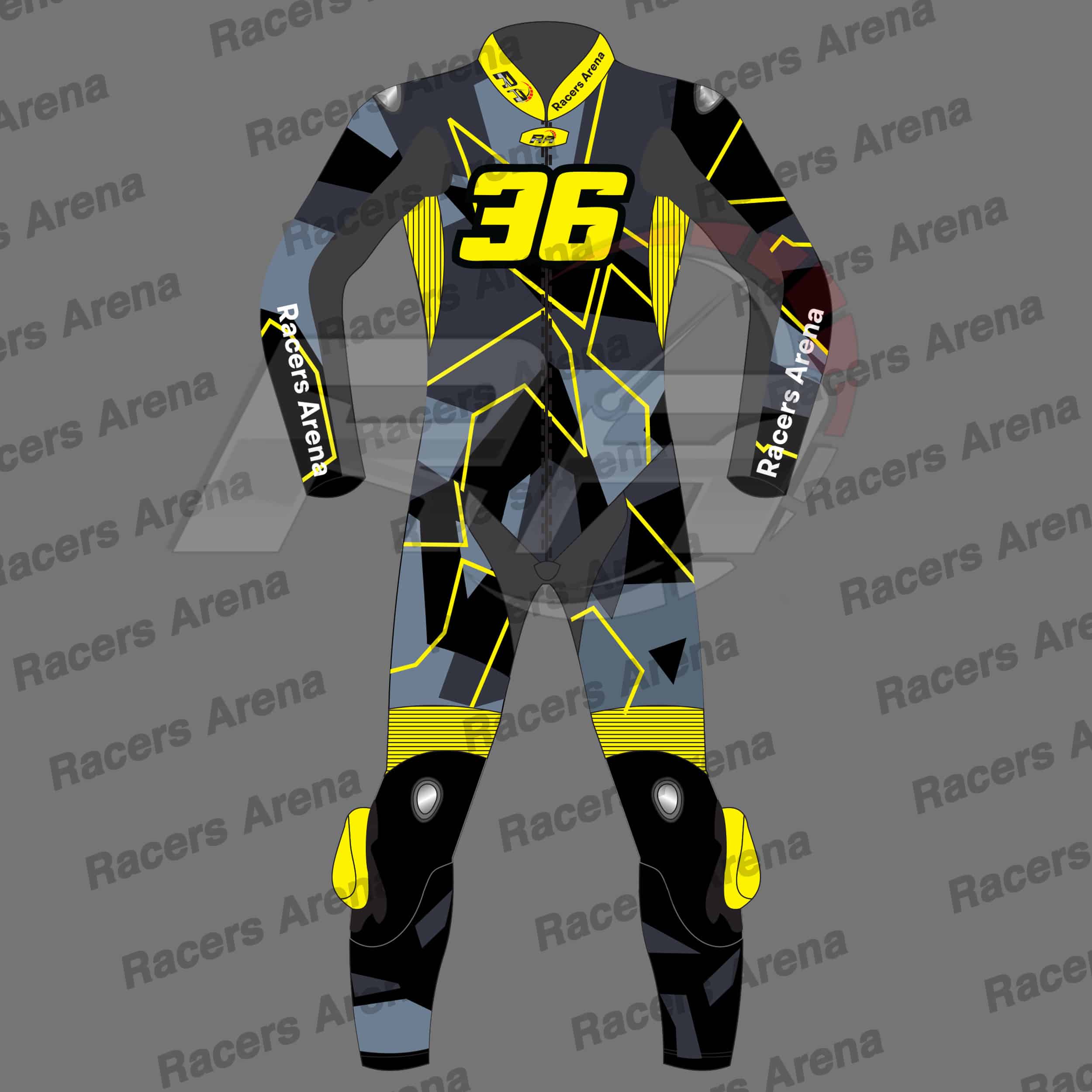 Joan Mir 36 Winter Test 2022 Motorcycle Leather Race Suit Front