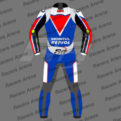 Joan Mir Honda Repsol British GP 2024 Motorcycle Leather Race Suit Back