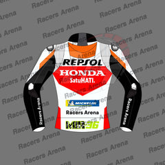 Joan Mir Repsol Honda MotoGP 2024 Motorcycle Leather Race Jacket Back