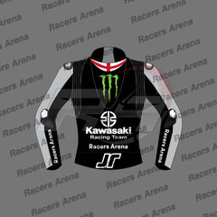 Jonathan Rea Kawasaki Winter Test 2023 Motorcycle Leather Race Jacket Back