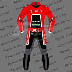 Jorge Martin Ducati British GP 2024 Motorbike Leather Racing Suit Back