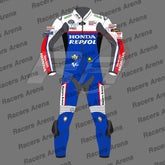 Luca Mrini Honda Repsol British GP 2024 Motorcycle Leather Race Suit Front