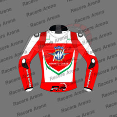 MV Agusta Reparto Corse Leather Race Jacket Back