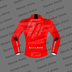 Marc Marquez Winter Test 2024 Motorcycle Leather Race Jacket Back