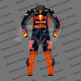 Maverick Vinales 2025 KTM Motorcycle Race Leather Suit Front