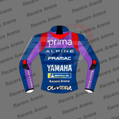 Miguel Oliveira Pramac Motogp 2025 Motorbike Leather Race Jacket Back