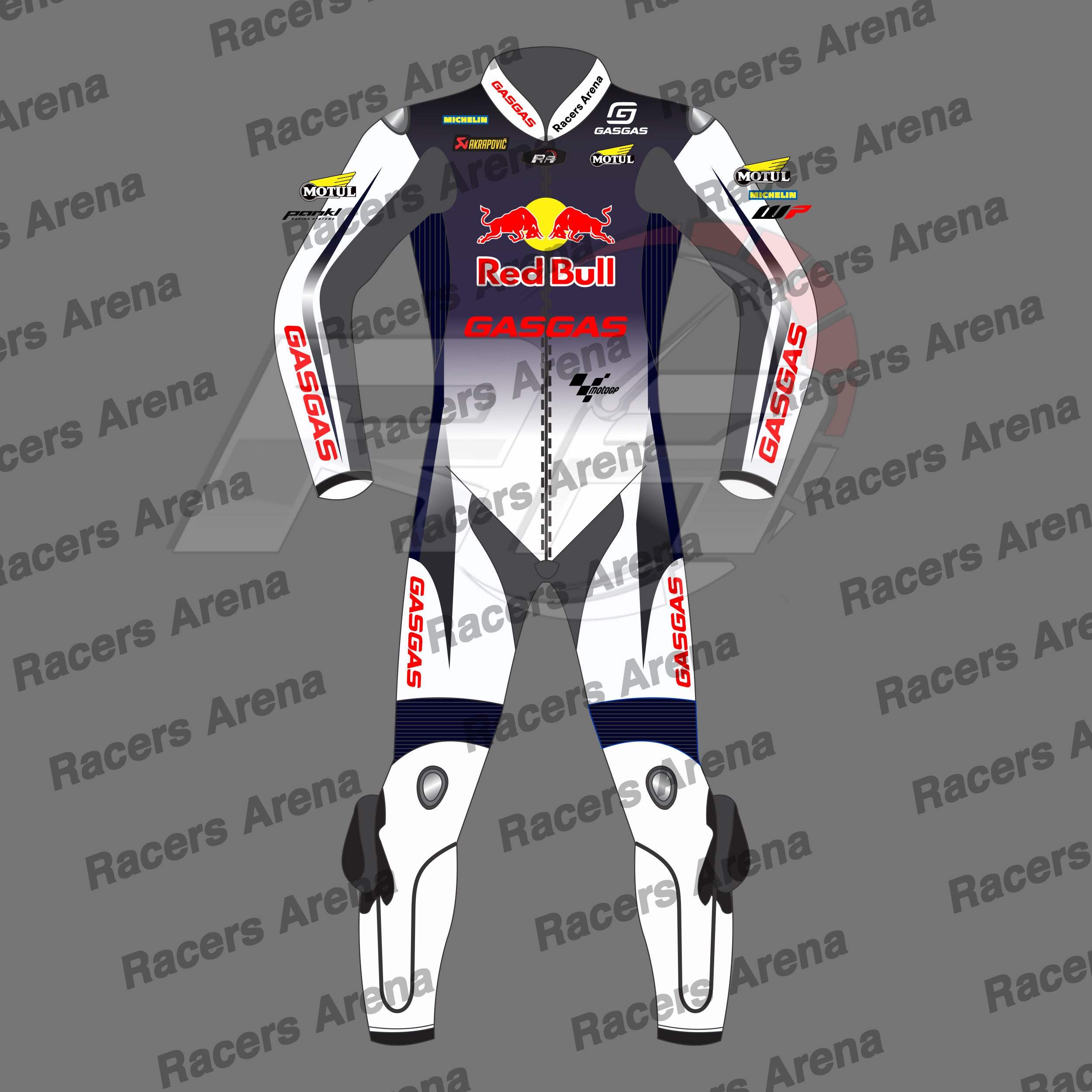 Pedro Acosta Red Bull British GP 2024 Motorbike Leather Racing Suit Front