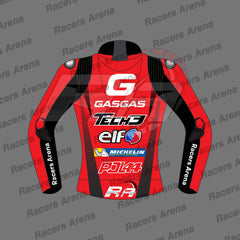 Pol Espargaro Gasgas Tech3 MotoGP 2023 Motorcycle Leather Race Jacket Back