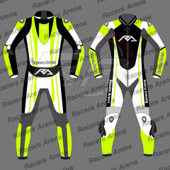 Racers Arena Hyperspeed Motorcycle Leather Race Suit Yellow