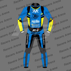 Raul Fernandez Aprilia 2025 MotoGP Motorcycle Leather Race Suit Back