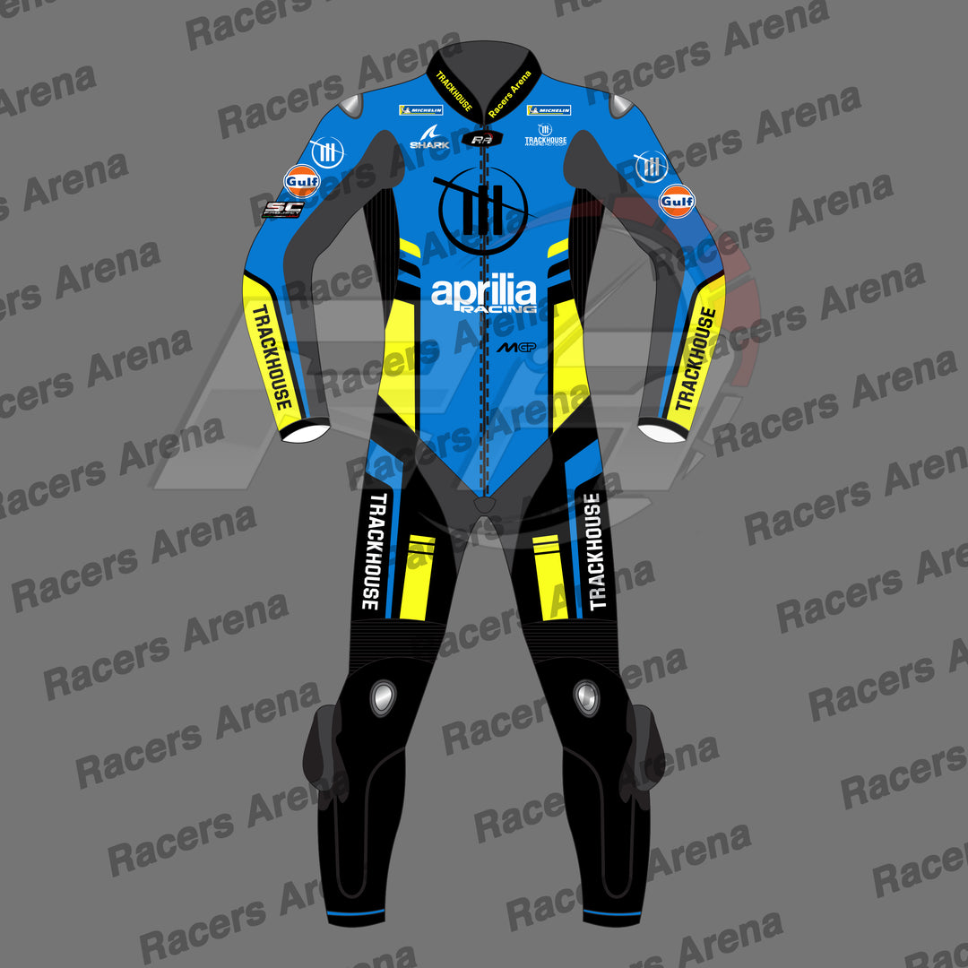 Raul Fernandez Aprilia 2025 MotoGP Motorcycle Leather Race Suit