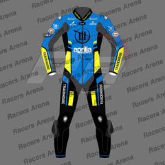 Raul Fernandez Aprilia 2025 MotoGP Motorcycle Leather Race Suit