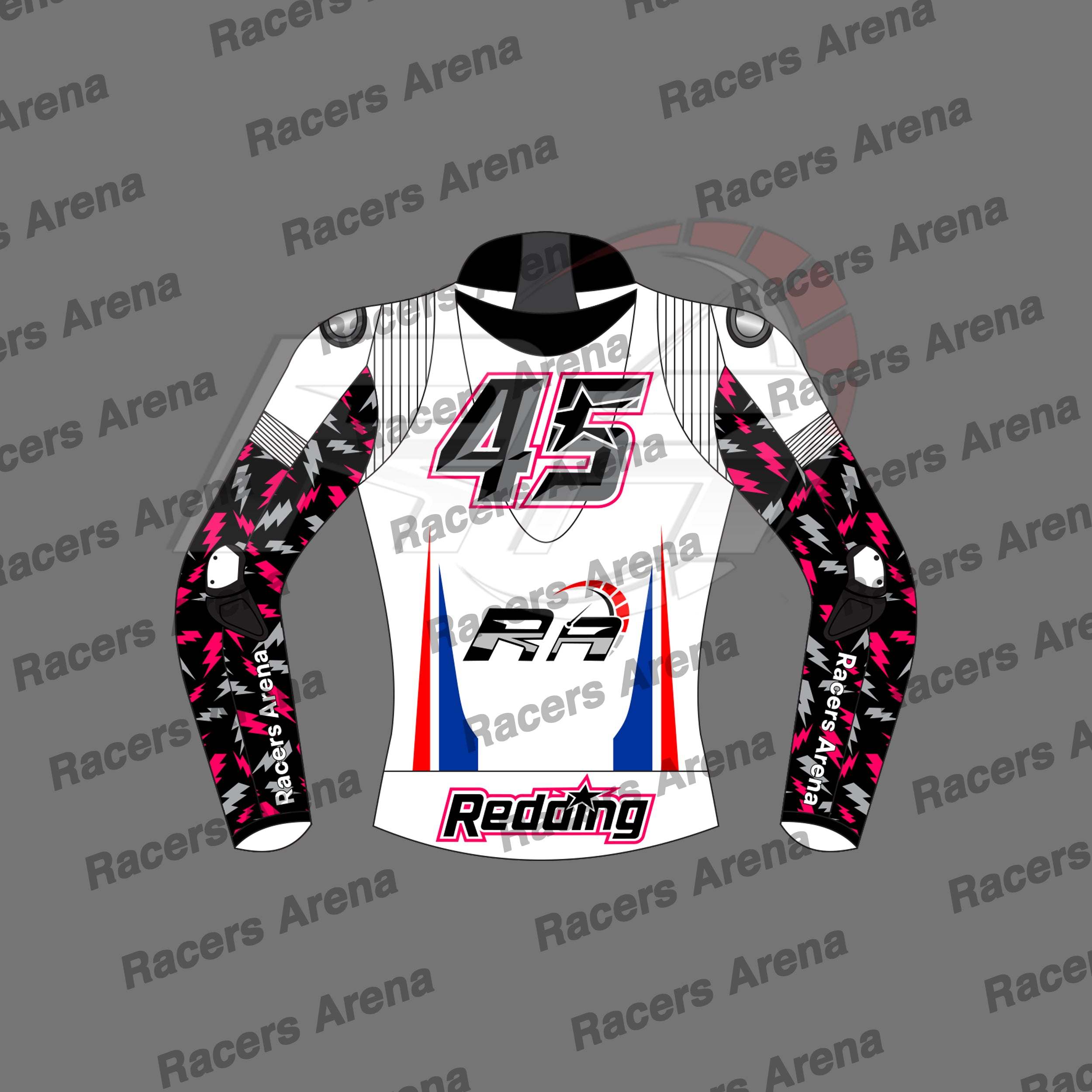 Scott Reddings 45 Winter Test 2022 Motorcycle Leather Riding Jacket Back Scott Reddings 45 Winter Test 2022 Motorcycle Leather Riding Jacket Back