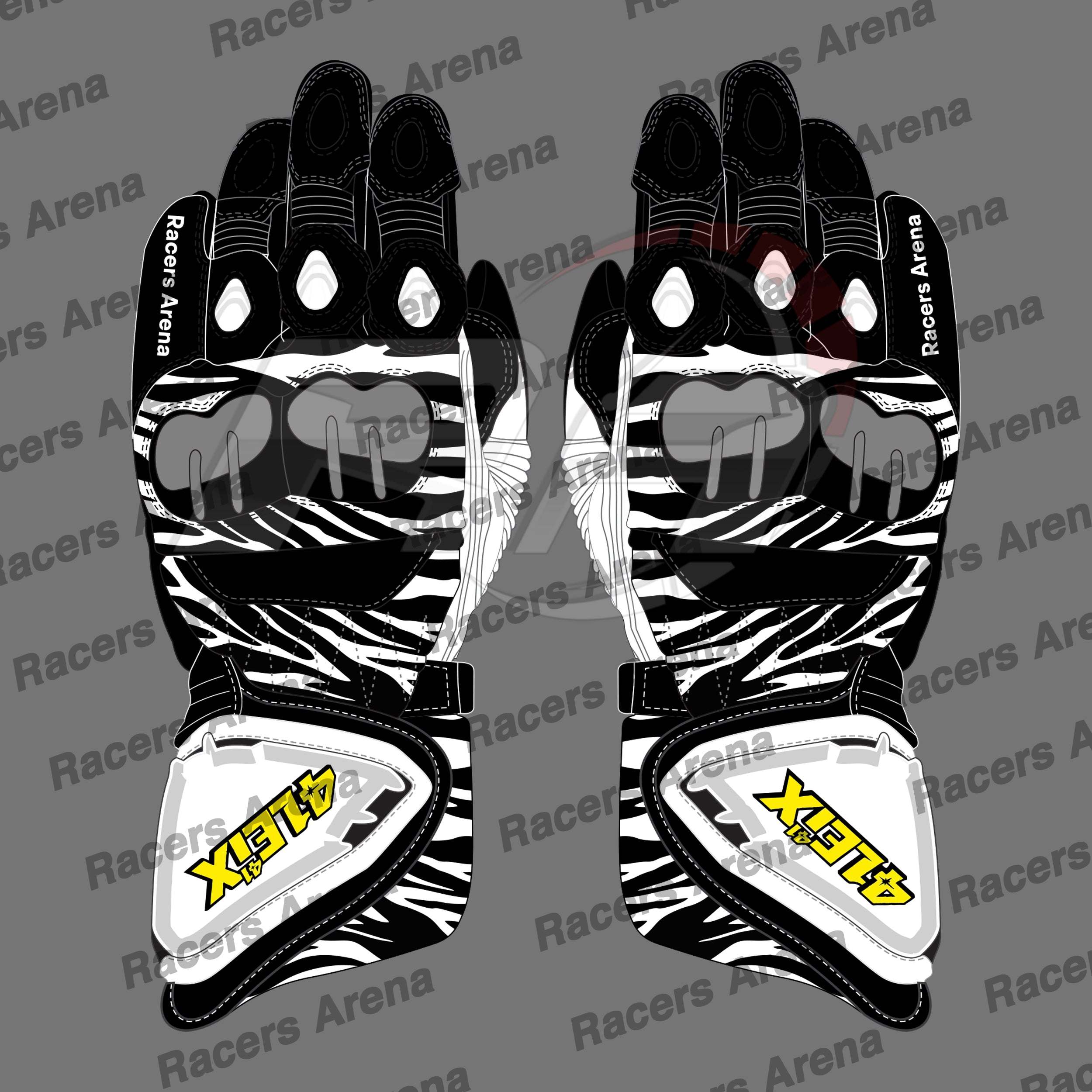 Aleix Espargaro Aprilia MotoGP 2022 Motorbike Leather Racing Gloves