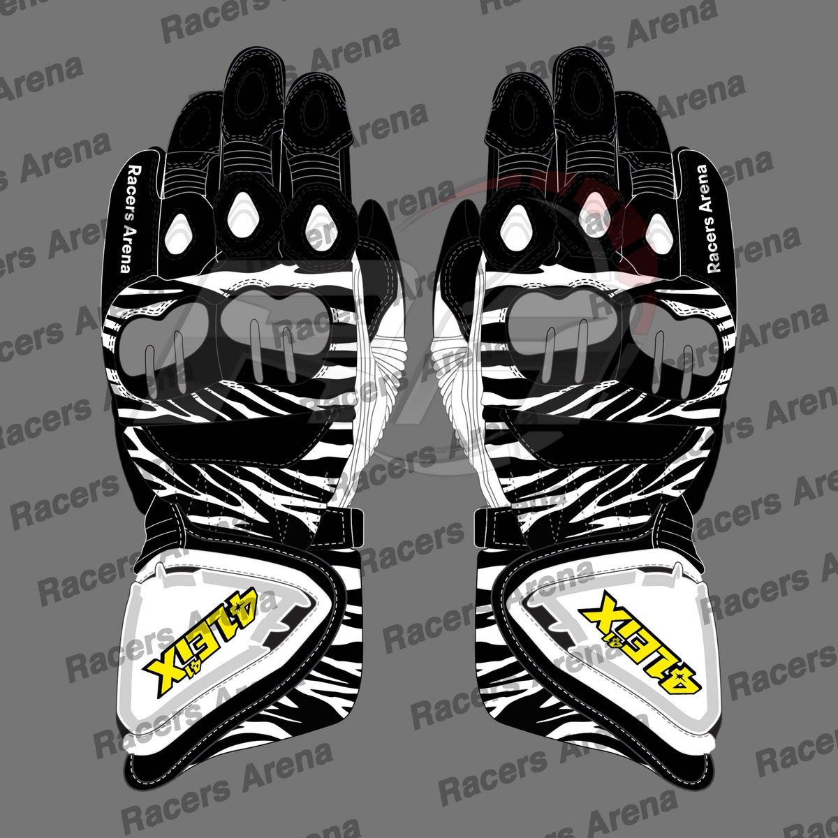 Aleix Espargaro Aprilia MotoGP 2022 Motorbike Leather Racing Gloves