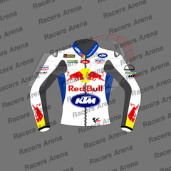 Brad-Binder-Red-Bull-White-British-GP-2024-Racing-Leather-Jacket-Front