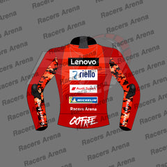 Francesco Bagnaia Motogp Ducati 2025 Motorbike Leather Race Jacket Back