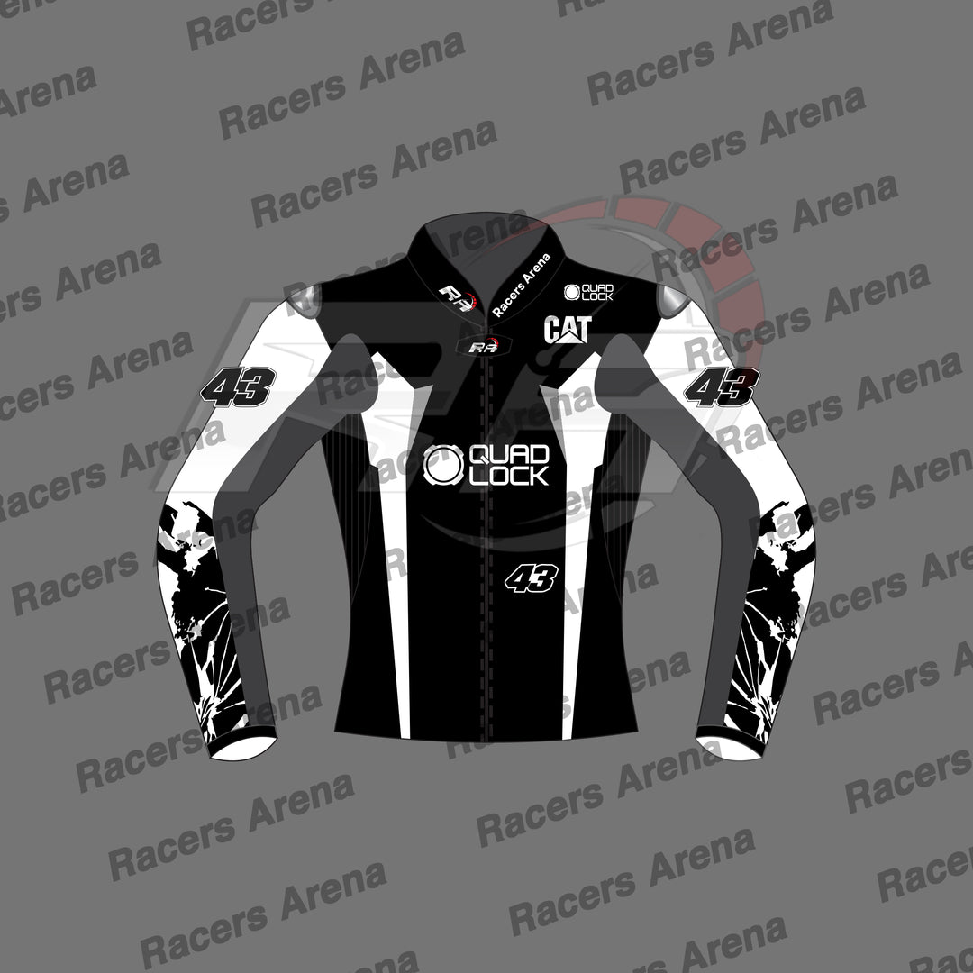 Jack Miller 2024 Winter Test Motorcycle Leather Race Jacket Front