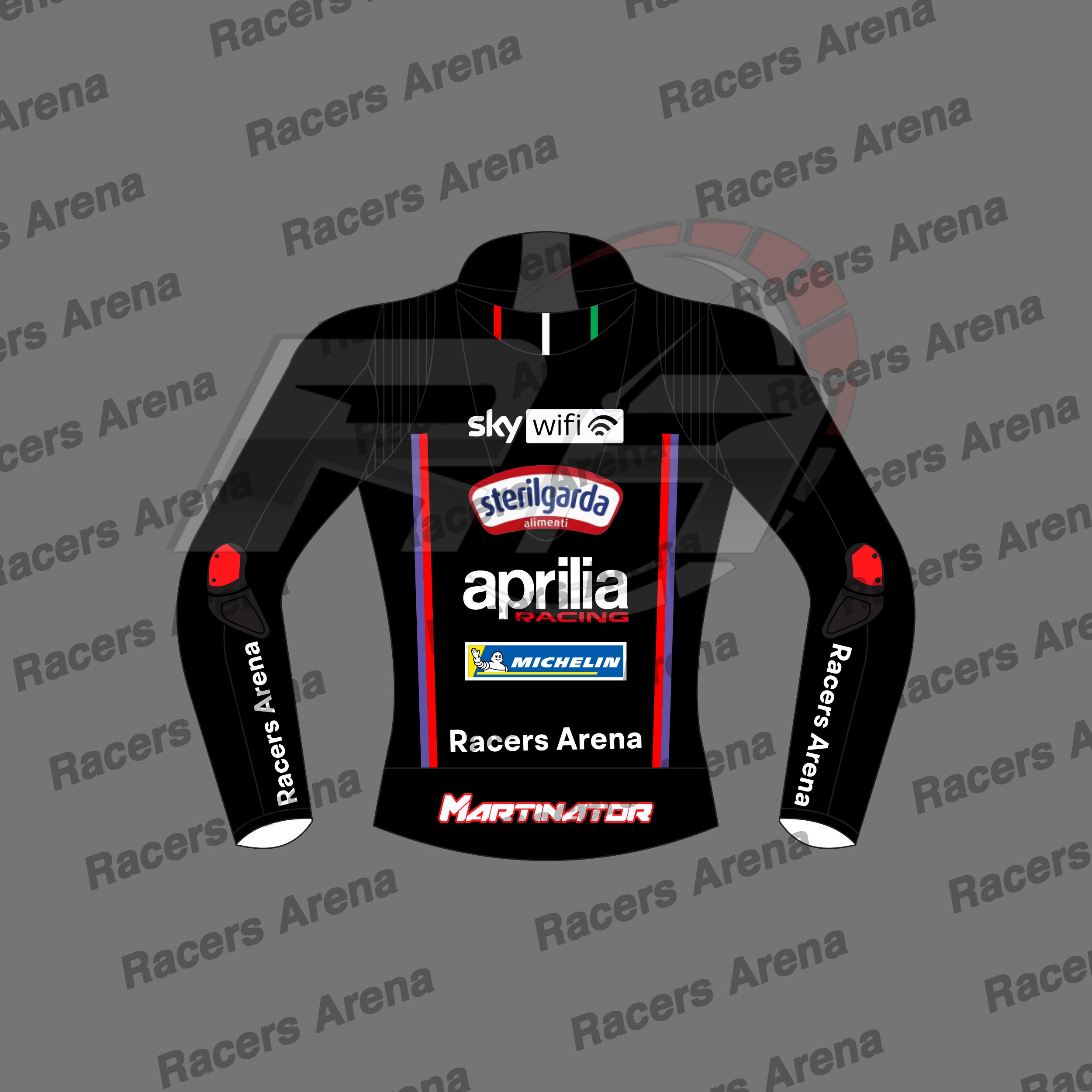 Jorge Martin Ducati MotoGp 2025 Motorcycle Leather Racing Jacket Back