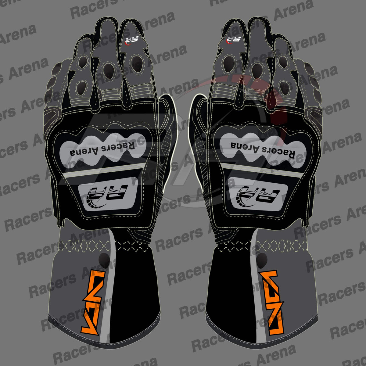 Luca Marini Mooney VR46 2022 Motorcycle Leather Racing Gloves