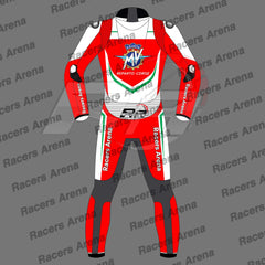 MV Agusta Reparto Corse Motorcycle Leather Race Suit Back