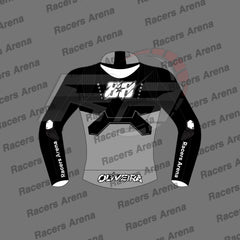 Miguel Oliveira Winter Test 2024 Motorcycle Leather Race Jacket Back