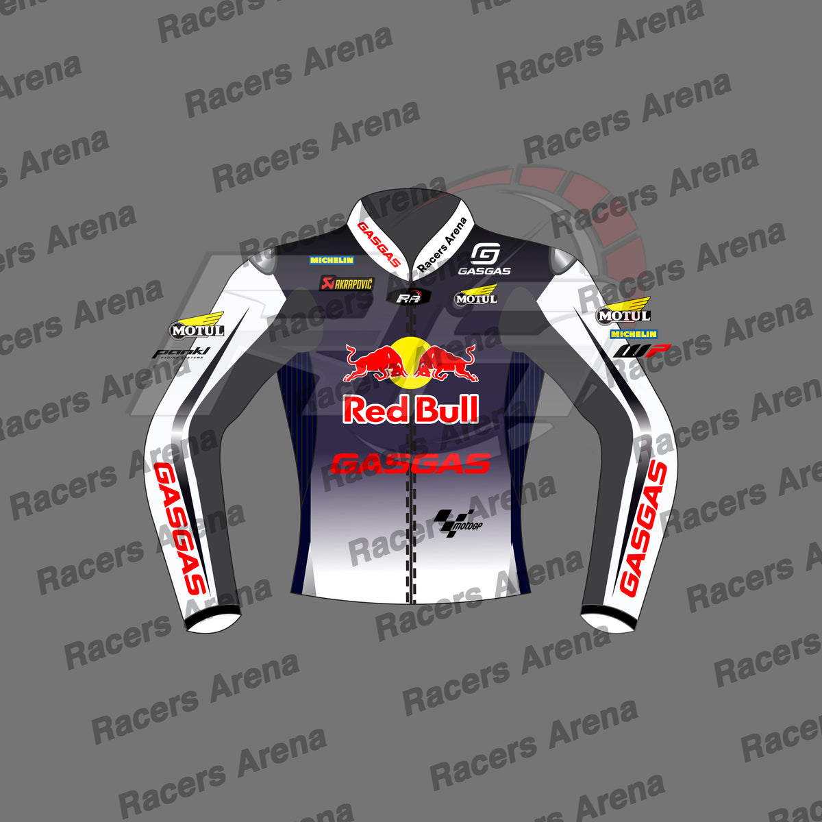 Pedro-Acosta-Red-Bull-British-GP-2024-Motorbike-Leather-Racing-Jacket-Front