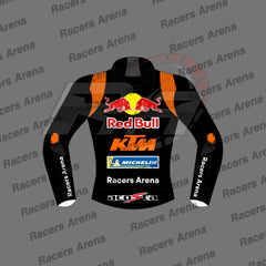 Pedro Acosta KTM Winter Test 2024 Motorbike Leather Race Jacket Back