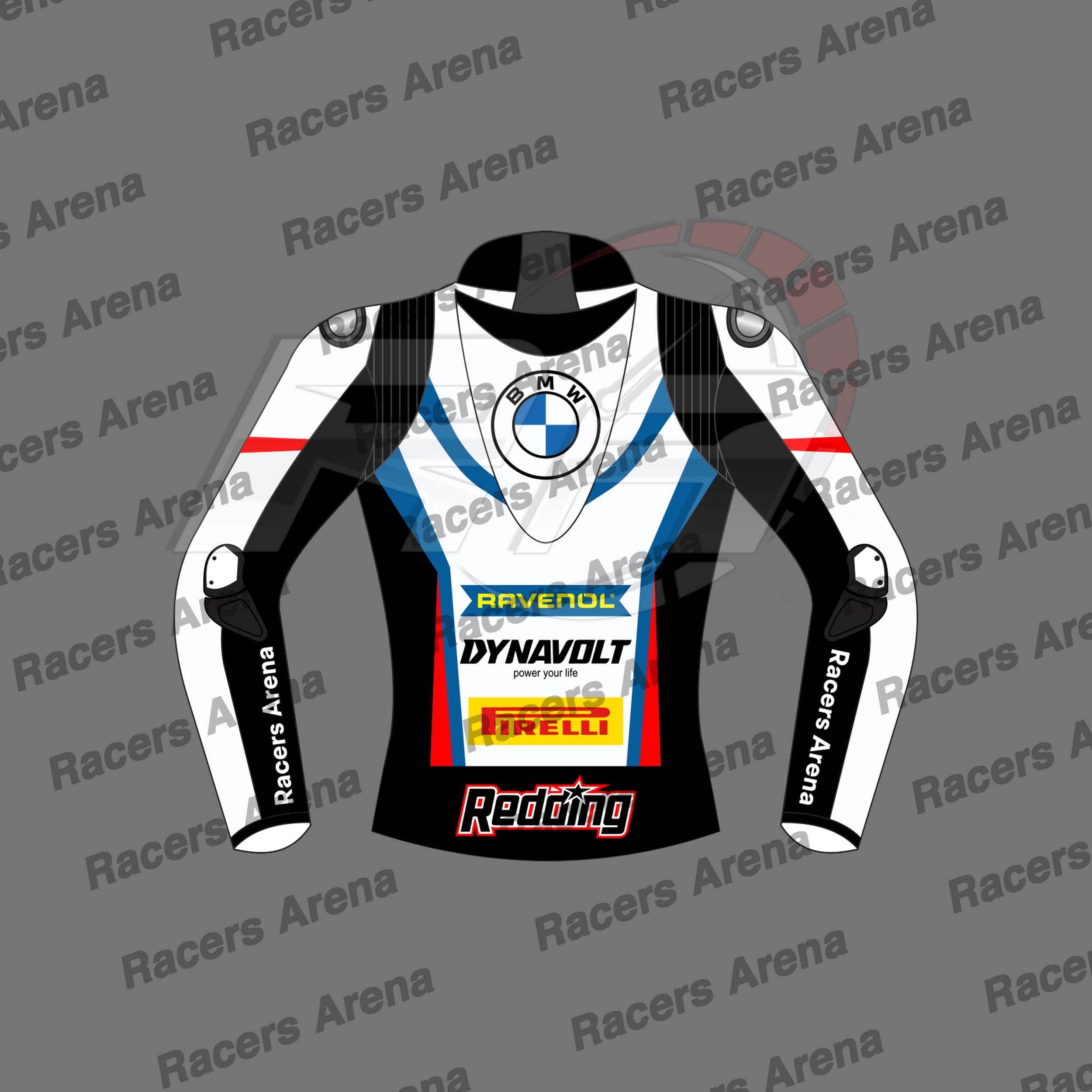 Scott Redding BMW Motorrad SBK 2022 Motorbike Leather Race Jacket Back