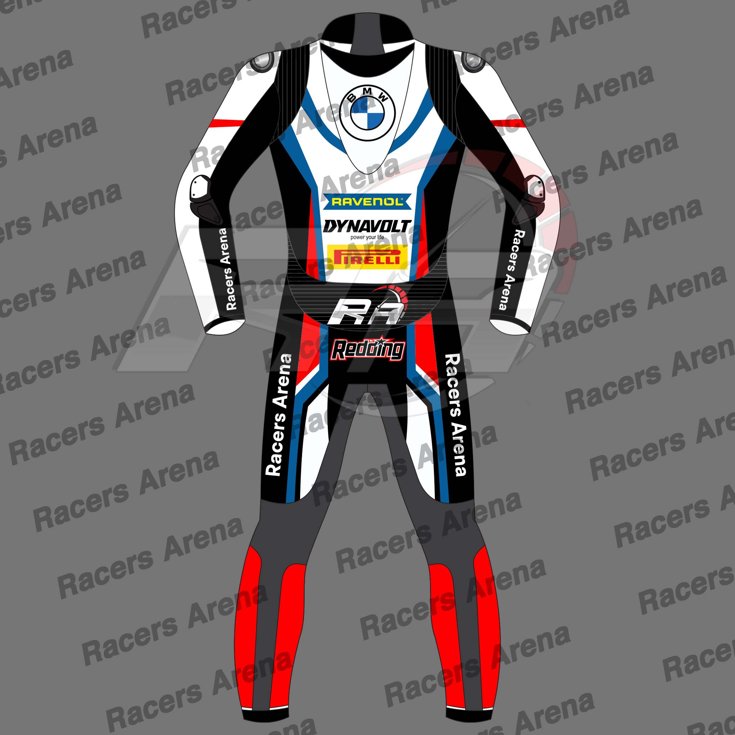Scott Redding BMW Motorrad SBK 2022 Motorbike Leather Race Suit Back