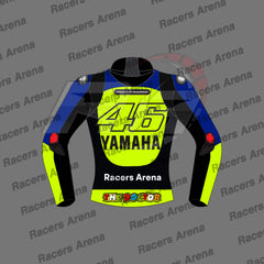 Valentino Rossi Yamaha 46 Leather Riding Jacket Back