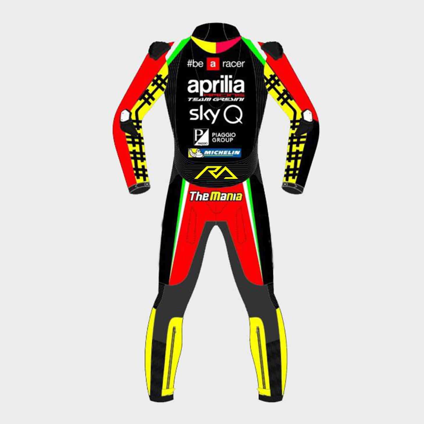 Andrea Iannone Aprilia Motogp 2019 Leather Suit Back