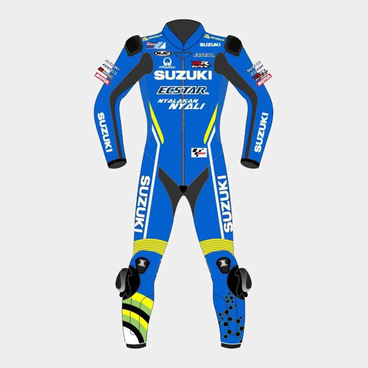 Andrea Iannone Suzuki Motogp 2018 Leather Suit Front