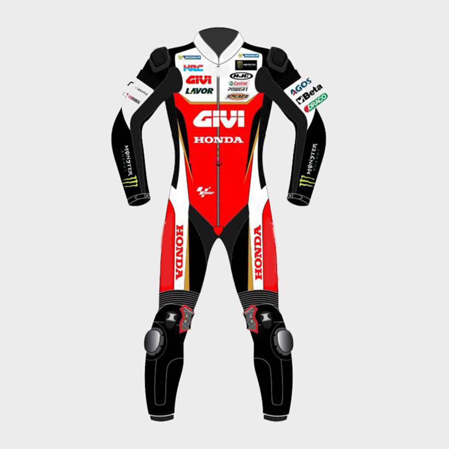 Cal Crutchlow LCR Honda 2019 MotoGP Leather Suit Front