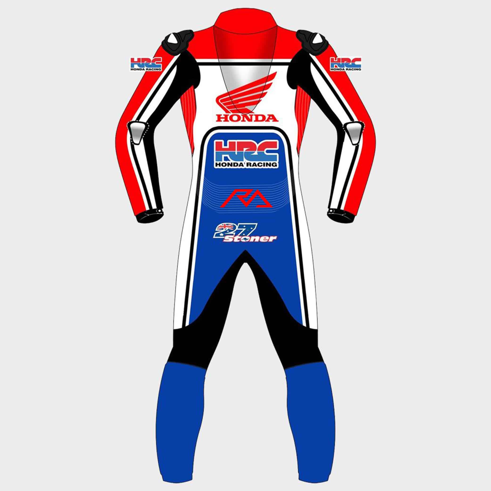 Casey Stoner Honda HRC Motorbike Suit 2020 Back