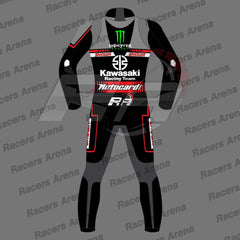 Jonathan Rea Grey Leather Suit Kawasaki WSBK 2021 - Racers Arena UK