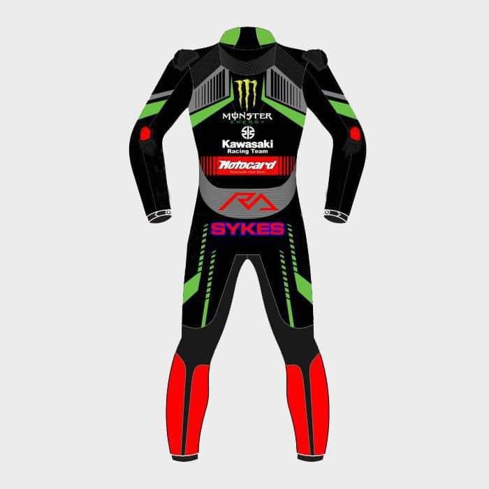 Kawasaki Ninja Motorcycle Leather Suit Back